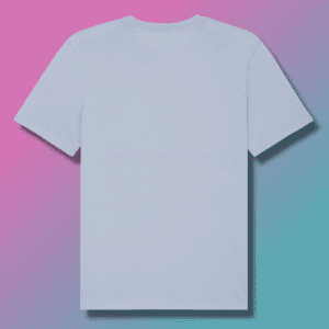T-shirt DM CATHOLIQUE en couleur bleue ciel sur www.dmsacredesign.fr