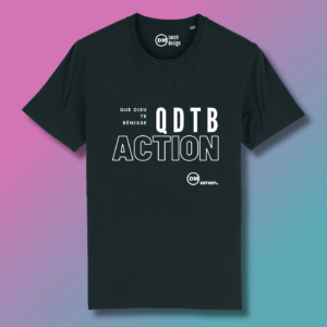 T-shirt CATHO DM QDTB - Noir sur www.dmsacredesign.fr