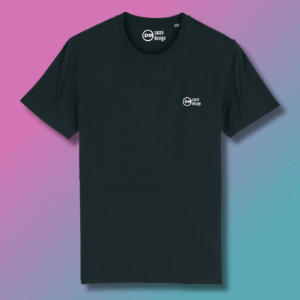 T-shirt DM CATHOLIQUE en couleur noir sur www.dmsacredesign.fr